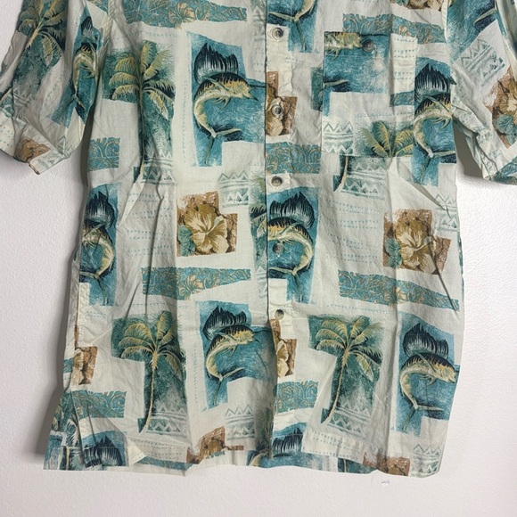 Fishing life button down lightweight summer fishing shirt size medium - Picture 3 of 9